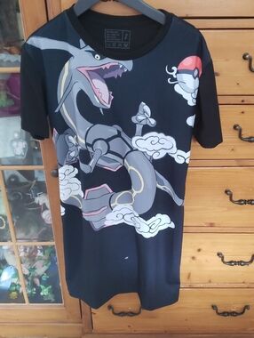 Pokemon Tee Shirt Dress Size Small Shiny Rayquazza